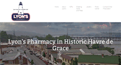 Desktop Screenshot of lyonspharmacy.com